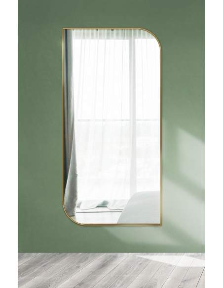 Spiegel mit goldenem Rahmen MDF SLIM - Träne - Rahmenfarbe nach Wahl