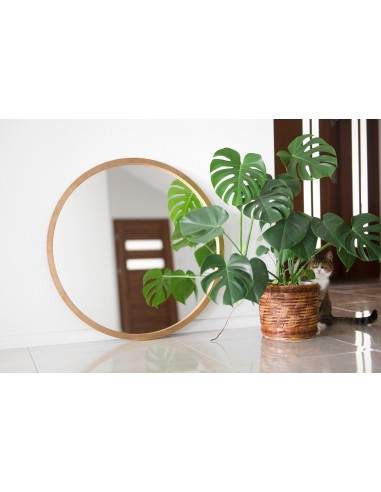 Rundspiegel mit Rahmen schwarz matt MDF - OTTO...