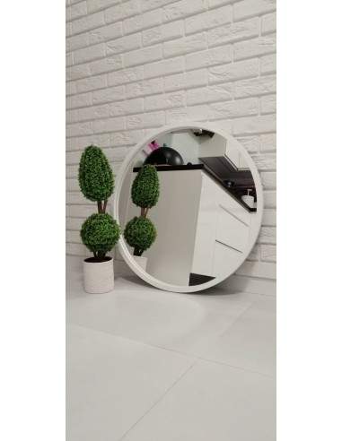 Rundspiegel mit Rahmen schwarz matt MDF - OTTO...