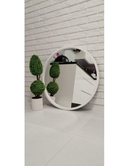 Rundspiegel mit Rahmen schwarz matt MDF - OTTO - Rahmenfarbe nach Wahl