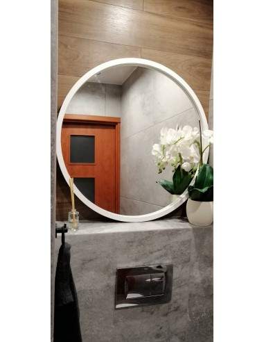 Rundspiegel mit Rahmen schwarz matt MDF - OTTO...