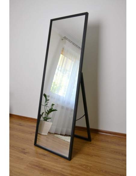 Standspiegel mit schmalem Holzrahmen für Garderobe - 3005 - Rahmenfarbe nach Wahl