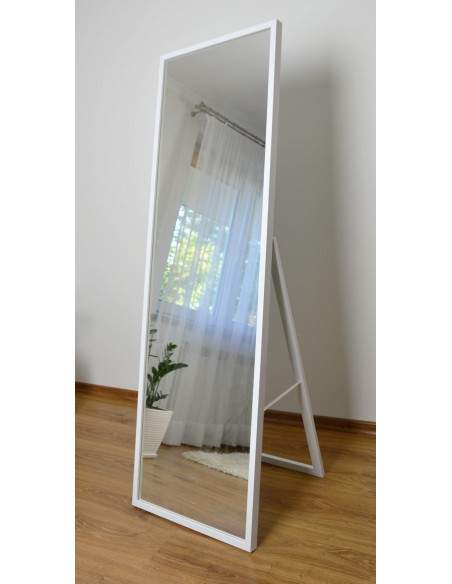 Standspiegel mit schmalem Holzrahmen für Garderobe - 3005 - Rahmenfarbe nach Wahl