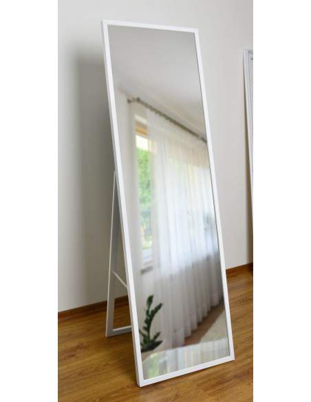 Standspiegel mit schmalem Holzrahmen für Garderobe - 3005 - Rahmenfarbe nach Wahl