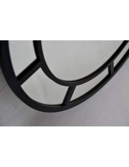 Rundspiegel in Loftoptik mit Sprossenleisten MDF - MONA