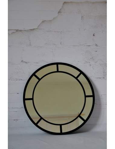 Rundspiegel in Loftoptik mit Sprossenleisten...