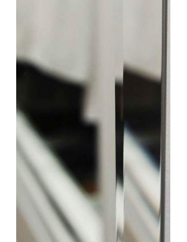 Badezimmerspiegel, rechteckig facettiert -...