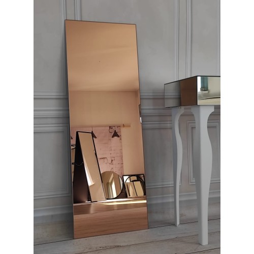 Rechteckiger Spiegel in Kupfer, dekorative Spiegeltafel -...