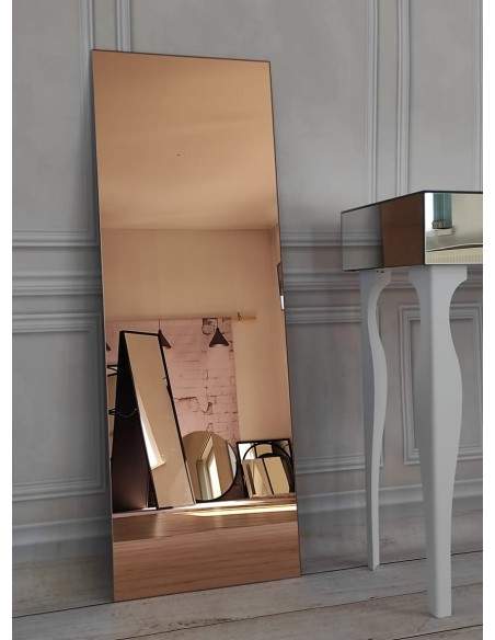 Rechteckiger Spiegel in Kupfer, dekorative Spiegeltafel - DECO NACH MAẞ