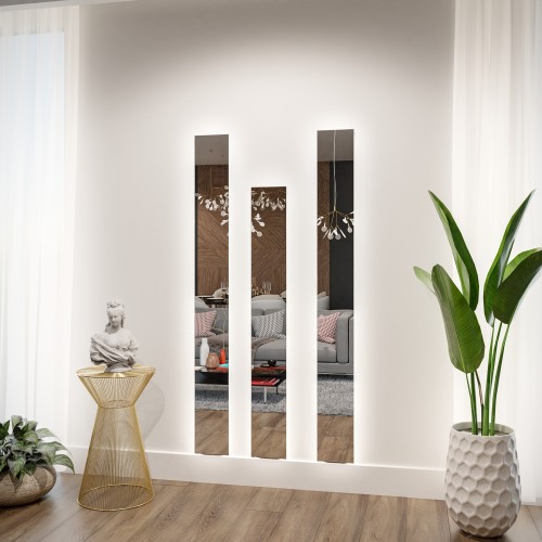 Set von Wandspiegeln in je asymmetrischer Form - ASYM