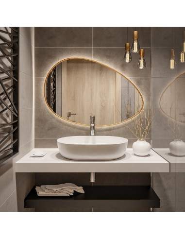 Spiegel in organischer Form, mit...