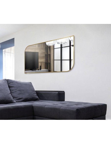 Spiegel mit goldenem Rahmen MDF SLIM - Träne - Rahmenfarbe nach Wahl