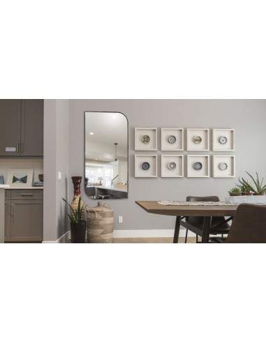 Spiegel in schwarzen Rahmen- MDF SLIM- Träne–...