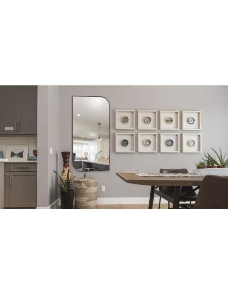 Spiegel in schwarzen Rahmen- MDF SLIM- Träne– Rahmenfarbe zu Auswahl