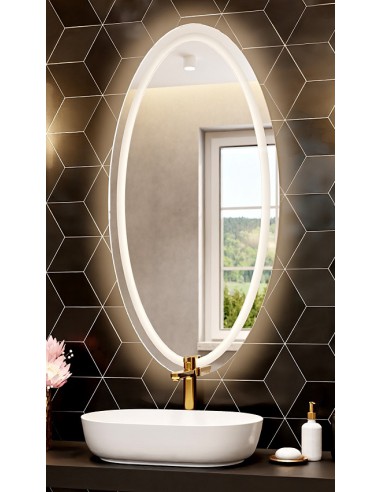 Sandgestrahlter Elliptischer Spiegel mit...