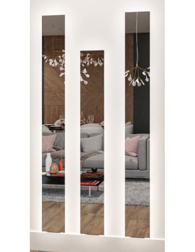 Set von Wandspiegeln in je asymmetrischer Form...