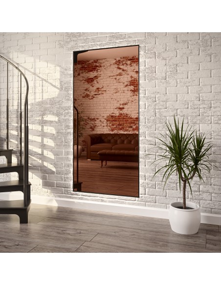 Rechteckiger Spiegel in Kupfer, dekorative Spiegeltafel - DECO NACH MAẞ