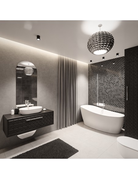 Badezimmerspiegel oval zweiteilig - NIKO