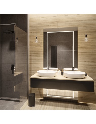 Rechteckiger Spiegel mit...