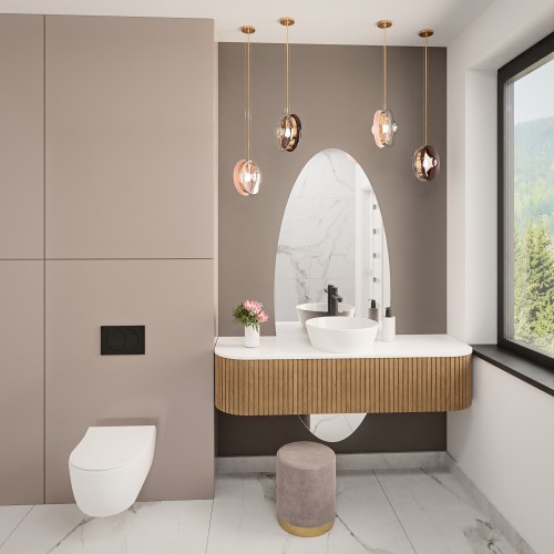 Elliptischer Badezimmerspiegel ZWEITEILIG - ELIPSE