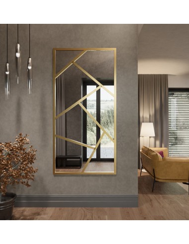 Spiegel mit Sprossenleisten in asymmetrischer...