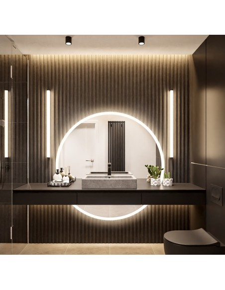 Runder Badezimmerspiegel mit Hintergrundbeleuchtung, zweiteilig WIRO LED II