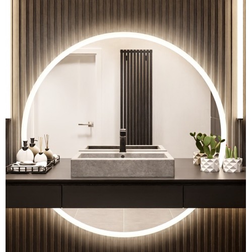 Runder Badezimmerspiegel mit Hintergrundbeleuchtung,... 2