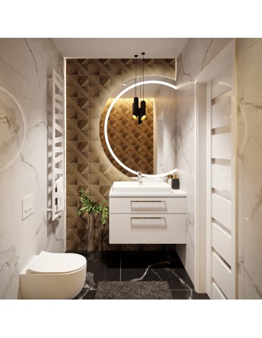 Runder Badezimmerspiegel mit...