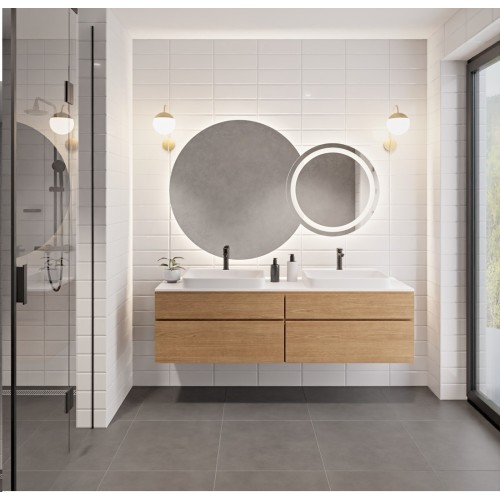 Badezimmer Spiegel Set mit Beleuchtung - ASTERIA LED