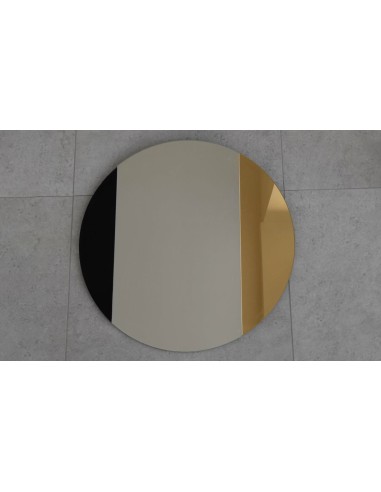Runder Dekospiegel, zweifarbige Spiegeltafel –...
