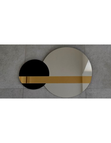 Set von Dekospiegeln, Spiegeltafel in Gold und...