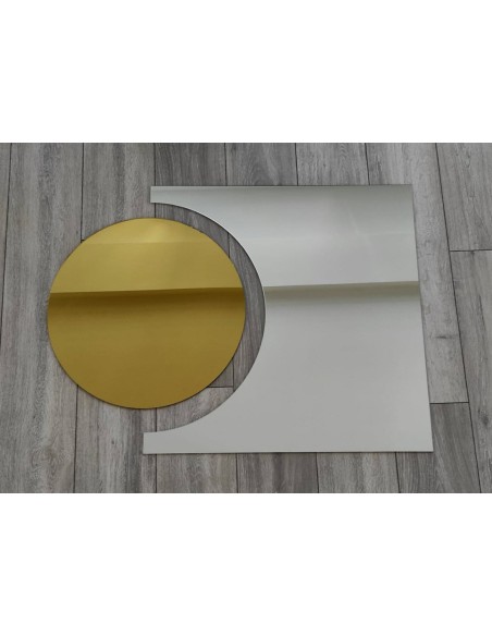 Set von Badezimmerspiegeln Rundspiegel und „Komet”, dekorative Spiegeltafel - KOSMIK II