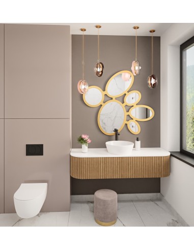 Dekospiegel über Konsole mit MDF-Rahmen – LENA...