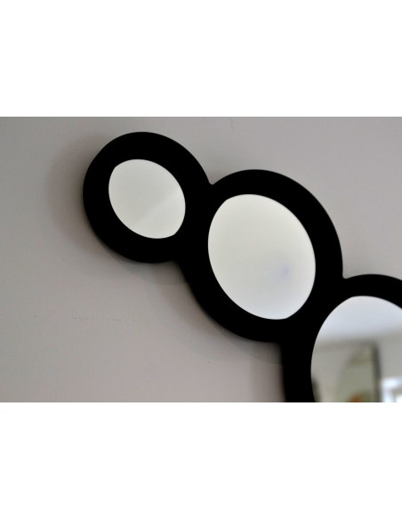 Dekospiegel 5 Kreise mit MDF-Rahmen - DYZMA - Rahmenfarbe nach Wahl