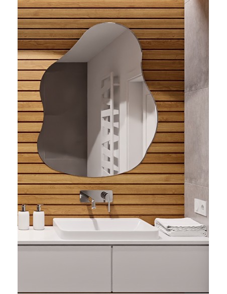 Dekorativer Spiegel in organischer Form - STONE