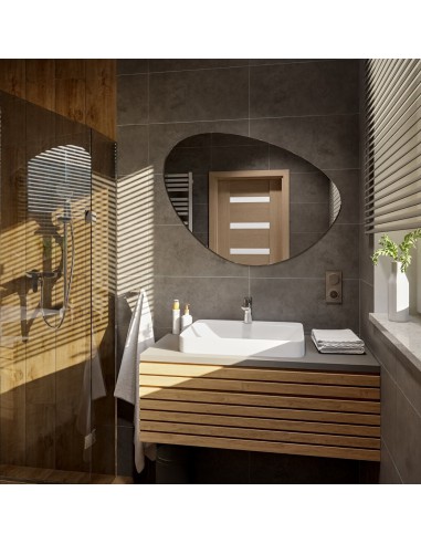Badezimmerspiegel in unregelmäßiger Form -...