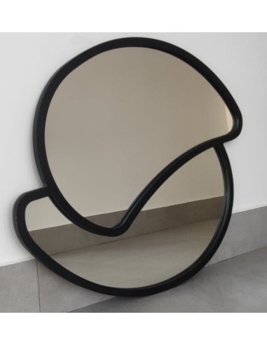 Spiegel mit MDF-Rahmen schwarz matt - RINA -...