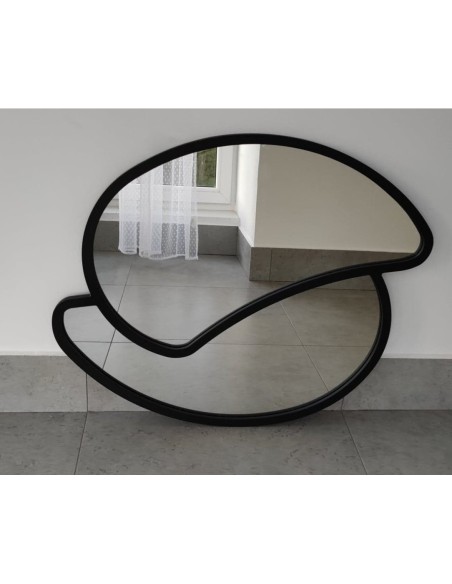 Spiegel mit MDF-Rahmen schwarz matt - RINA - Rahmenfarbe nach Wahl