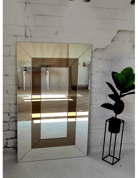 Dekorativer zweifarbiger Glamour-Spiegel - INES