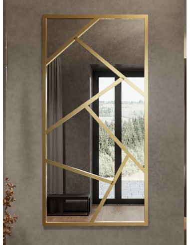 Spiegel mit Sprossenleisten in asymmetrischer...