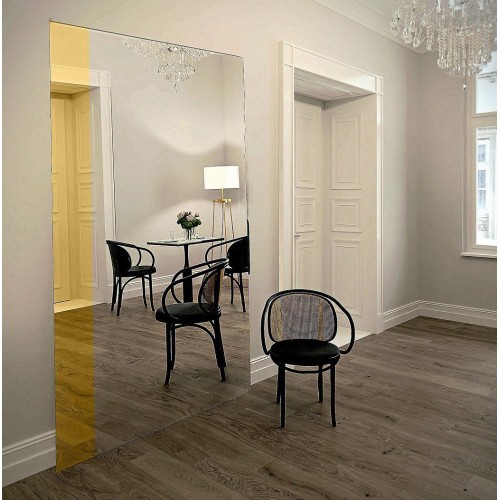 Großer dekorativer Spiegel mit goldenem Glanzstreifen -... 2