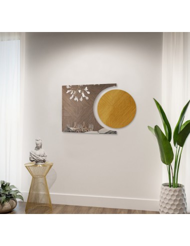 Set von Badezimmerspiegeln Rundspiegel und...