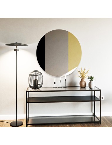 Runder Dekospiegel, zweifarbige Spiegeltafel –...