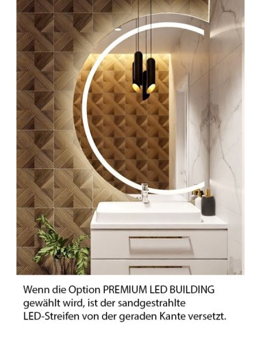 Runder Badezimmerspiegel mit...