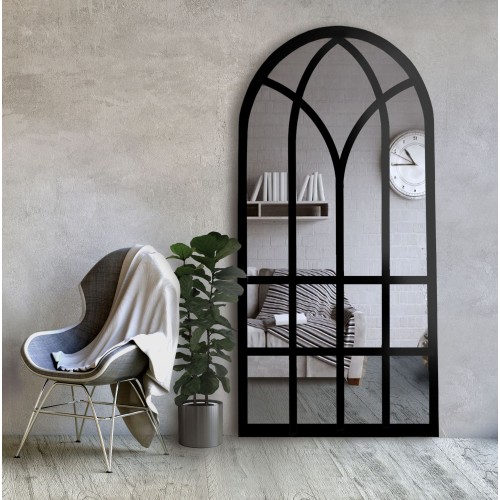 Spiegel in Fenster-/Loftoptik mit Sprossenleisten MDF -...