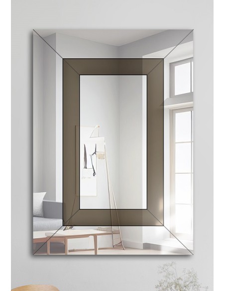 Dekorativer zweifarbiger Glamour-Spiegel - INES