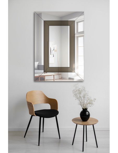 Dekorativer zweifarbiger Glamour-Spiegel - INES