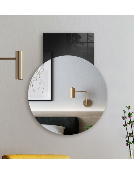 Dekorativer runder Spiegel - DENAR