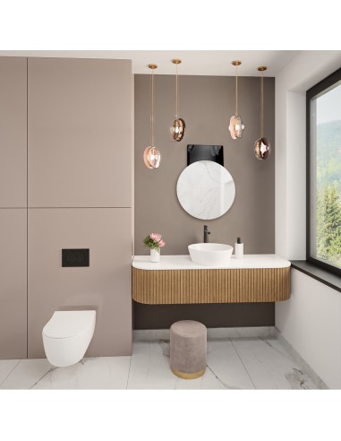 Dekorativer runder Spiegel - DENAR