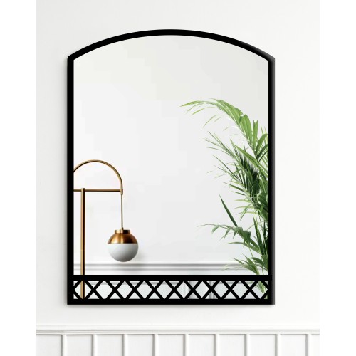 Loft-Fensterspiegel mit MDF-Stäben - BRUNO - Rahmenfarbe...